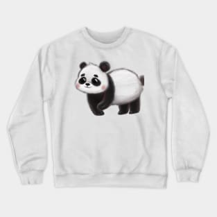 Cute Panda Drawing Crewneck Sweatshirt